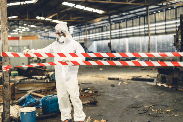 Professional Drug Lab Cleanup technician working in Odem, TX